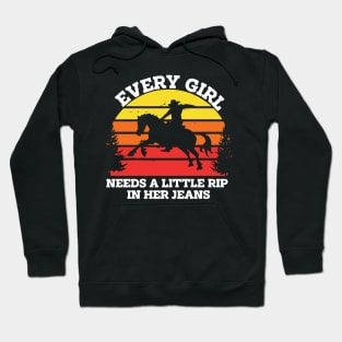 Womens Every Girl Needs A Little Rip In Her Jeans Hoodie